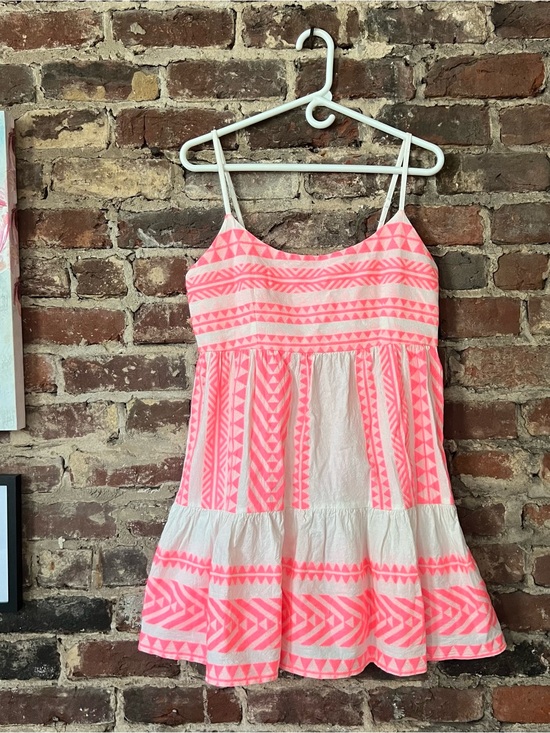 mi ami Dresses & Skirts - mi ami Neon Pink and White Mini Dress